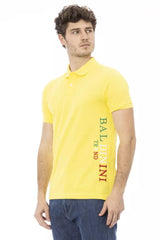 Baldinini Trend Yellow Cotton Men Polo