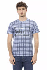 Baldinini Trend Light Blue Cotton Men T-Shirt