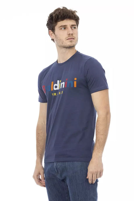 Baldinini Trend Blue Cotton Men T-Shirt