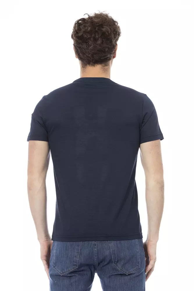 Baldinini Trend Blue Cotton Men's T-Shirt