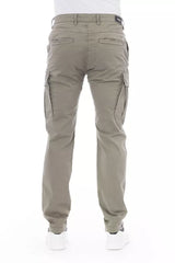 Baldinini Trend Beige Cotton Men Cargo Pant