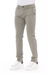 Baldinini Trend Beige Cotton Men Chino Trouser