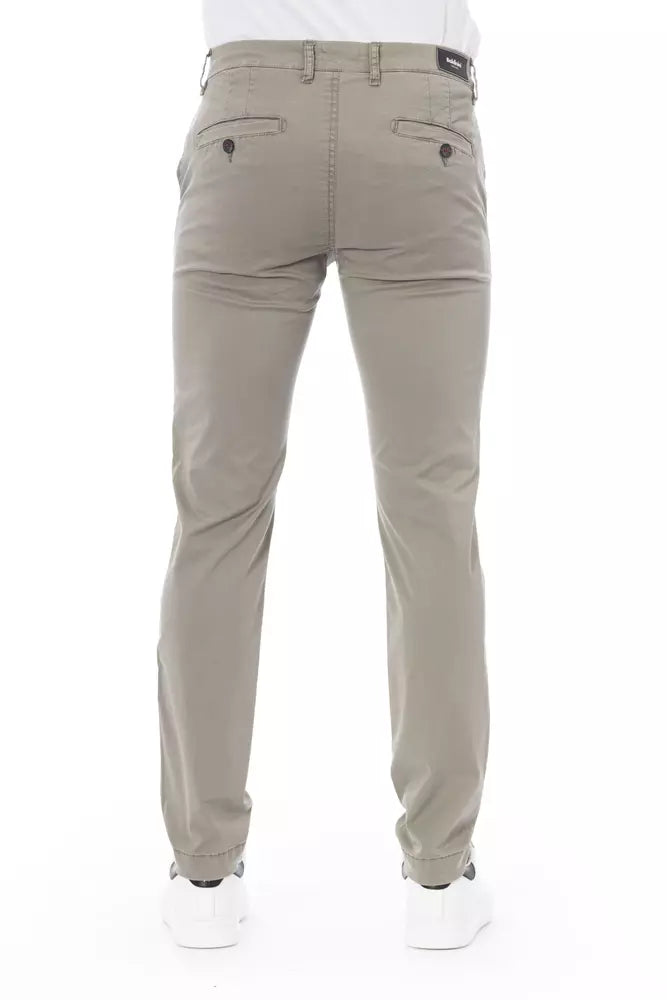 Baldinini Trend Beige Cotton Men Chino Trouser