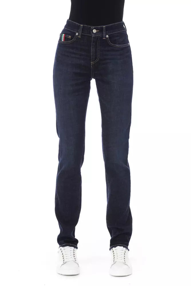 Baldinini Trend Blue Cotton Women Jeans