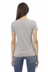 Trussardi Action Gray Cotton Women's Top