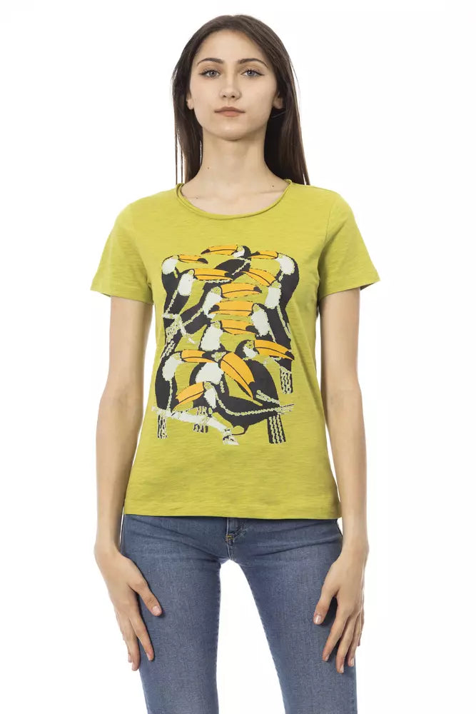 Trussardi Action Green Cotton Women Top