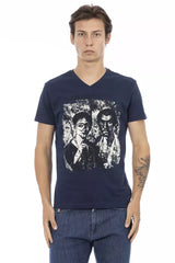 Trussardi Action Blue Cotton Men's T-Shirt