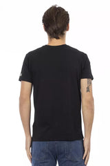 Trussardi Action Black Cotton Men T-Shirt