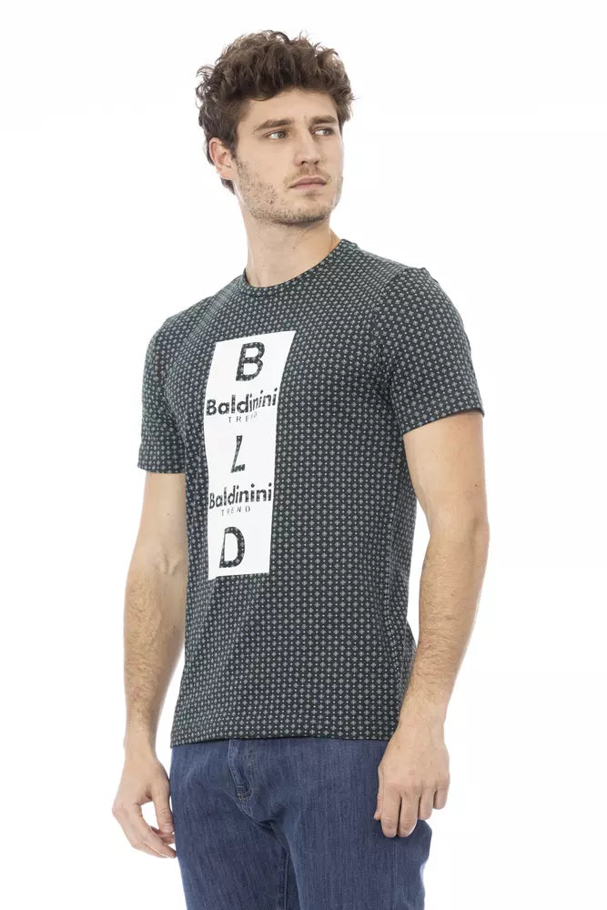 Baldinini Trend Green Cotton Men T-Shirt