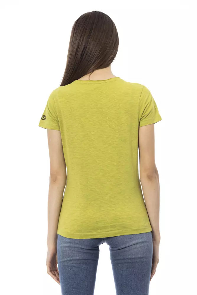 Trussardi Action Green Cotton Women Top