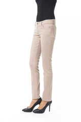 BYBLOS Beige Cotton Women Pants