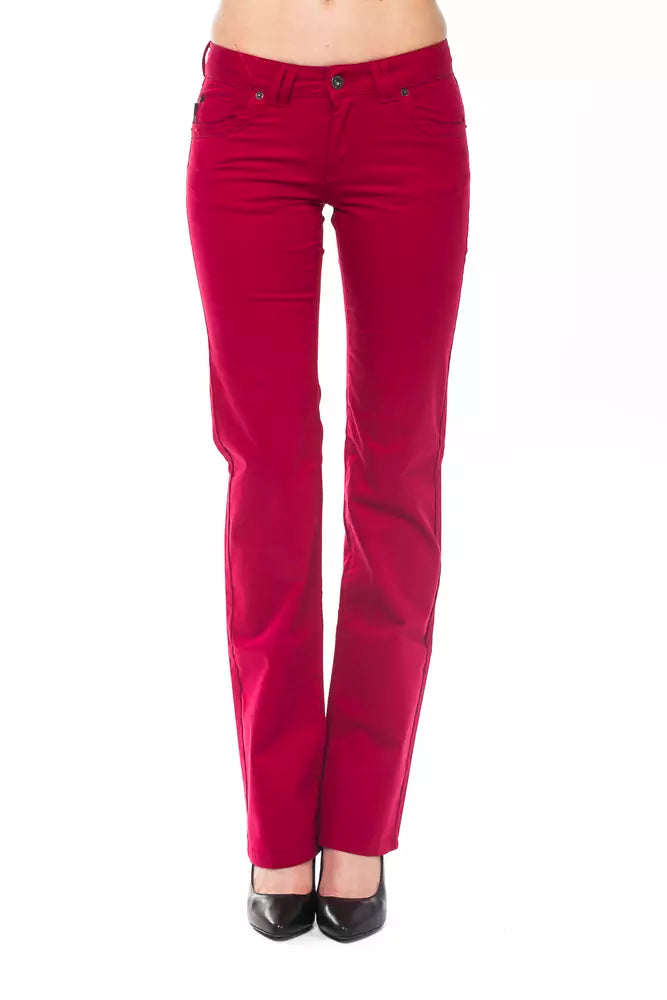 Ungaro Fever Red Cotton Women's Pant