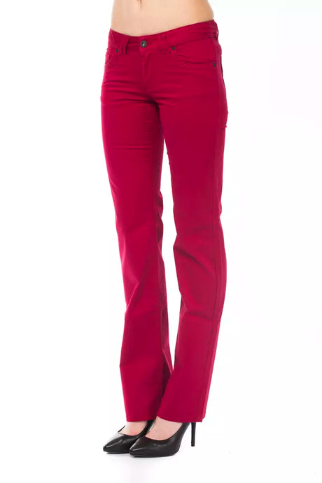 Ungaro Fever Red Cotton Women's Pant