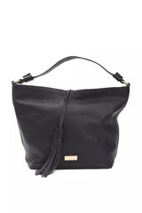 Pompei Donatella Gray Leather Women Shoulder Bag