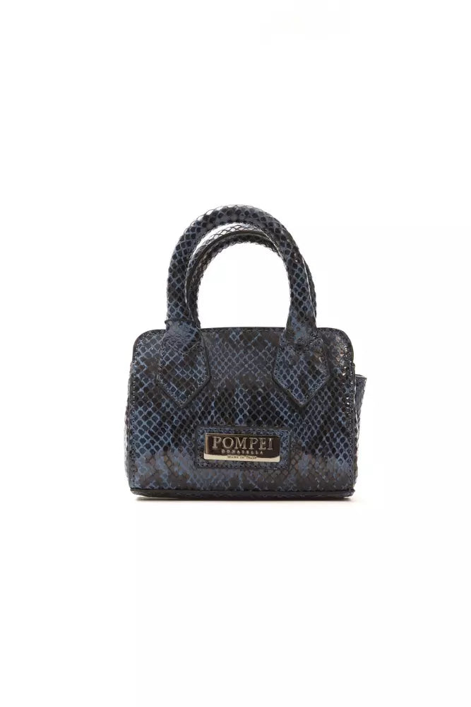 Pompei Donatella Blue Leather Women Handbag