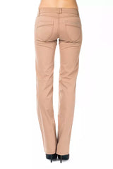 Ungaro Fever Beige Cotton Women Pants