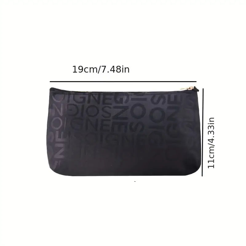 Cute Portable Letter Graphic Makeup Bag Organizer