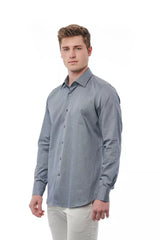 Bagutta Black Cotton Men Shirt