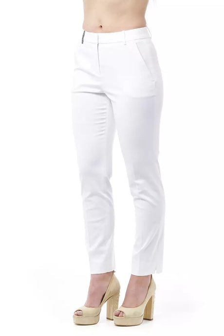 Peserico Chic High Waist Cigarette Leg Trousers