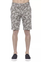 PT Torino Green Cotton Mens Bermuda Short