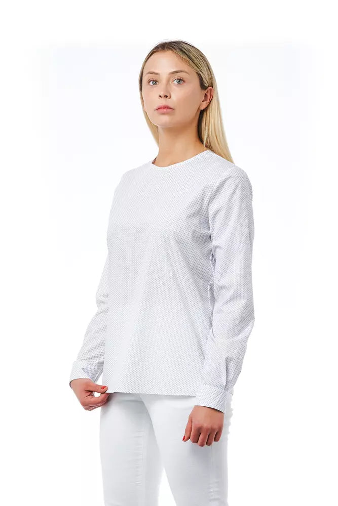 Bagutta White Cotton Women Blouse