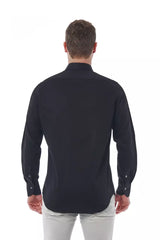 Bagutta Black Cotton Men Shirt