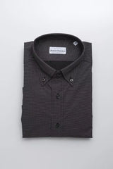 Robert Friedman Black Cotton Men's Shirt