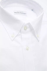 Robert Friedman White Cotton Men Shirt