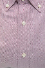 Robert Friedman Red Cotton Men's Shirt