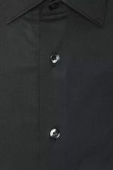 Robert Friedman Grey Cotton Men Shirt