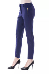 BYBLOS Blue Polyester Women Pants