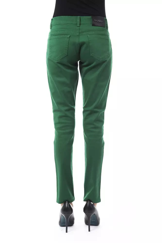 BYBLOS Green Cotton Women Pants