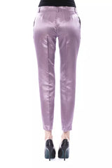 BYBLOS Purple Cotton Women Pant