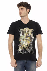 Trussardi Action Black Cotton Men's T-Shirt