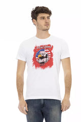 Trussardi Action White Cotton Men T-Shirt