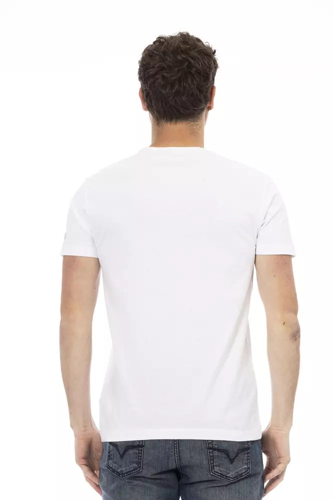 Trussardi Action White Cotton Men T-Shirt