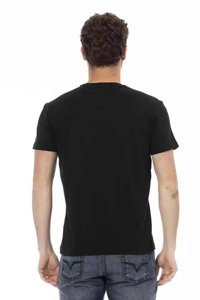 Trussardi Action Black Cotton Men T-Shirt