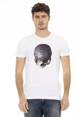 Trussardi Action White Cotton Men T-Shirt