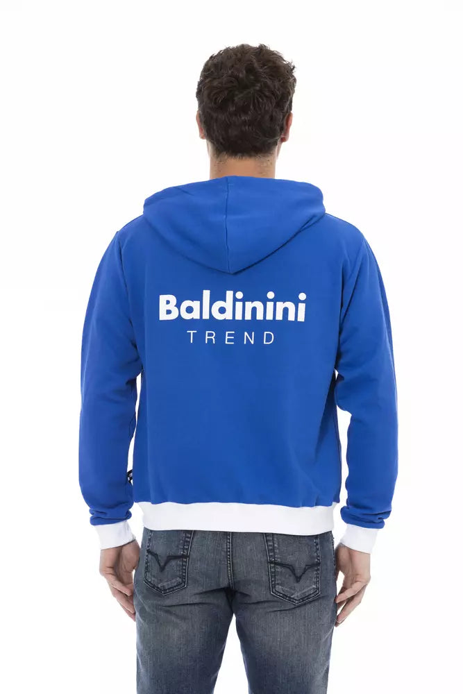 Baldinini Trend Blue Wool Men Sweater