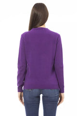 Baldinini Trend Purple Wool Women Sweater