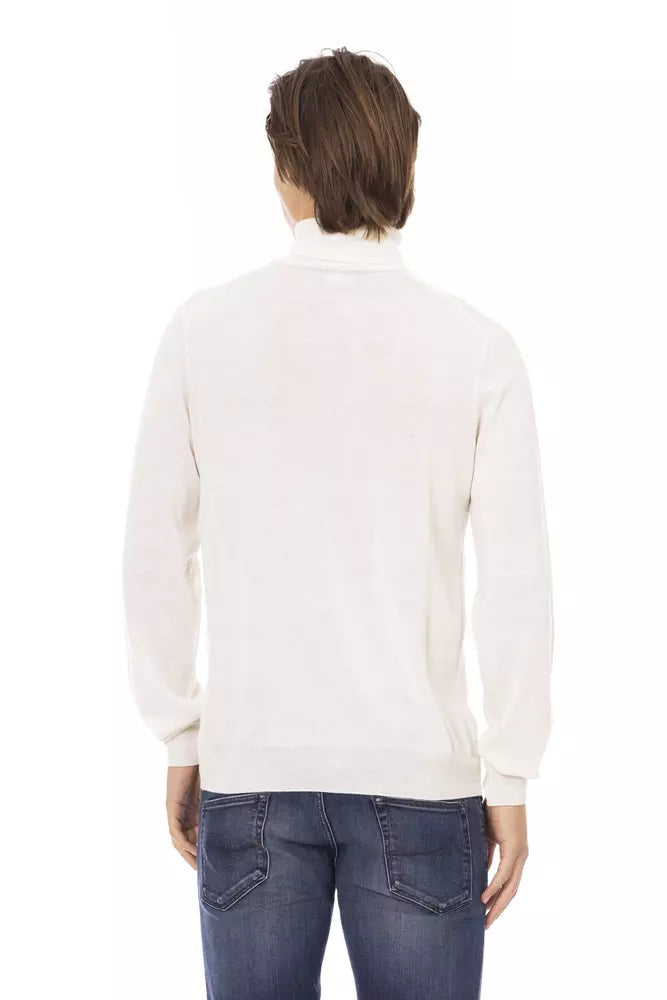 Baldinini Trend White Fabric Men Sweater