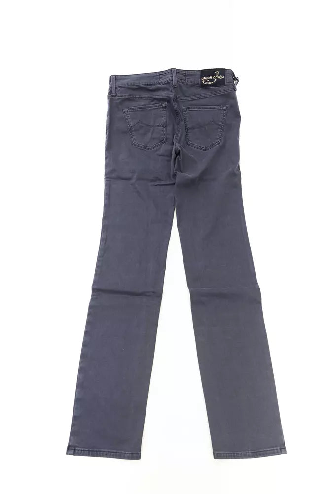 Jacob Cohen Blue Modal Women Jeans