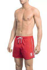 Bikkembergs Red Polyester Men's Swim Short