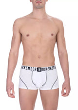 Bikkembergs White Cotton Men Underwear Trunk