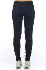 Frankie Morello Black Cotton Pant
