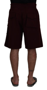 Dolce & Gabbana Elegant Maroon Tailored Shorts