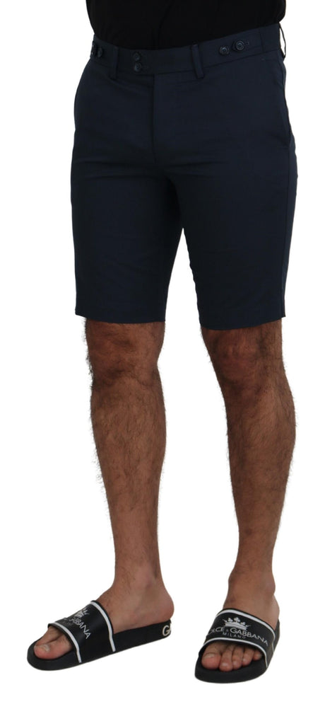 Dolce & Gabbana Elegant Blue Cotton Blend Shorts