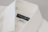 Dolce & Gabbana Elegant White Cotton Dress Shirt Slim Fit