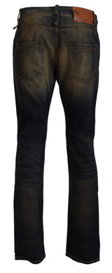 Acht Elegant Blue Washed Denim Pants - Authentic Craftsmanship