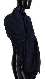 GF Ferre Elegant Fringed Wool Blend Scarf